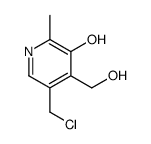 5-氯甲基-3-羟基-4-羟甲基-2-甲基吡啶结构式
