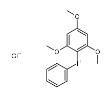 2,4,6-trimethoxyphenyl phenyl iodonium chloride Structure