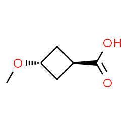 反式-3-甲氧基环丁烷羧酸结构式
