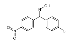 (4-chlorophenyl)(4-nitrophenyl)methanone oxime结构式