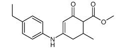 methyl 4-(4-ethylanilino)-6-methyl-2-oxocyclohex-3-ene-1-carboxylate Structure