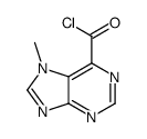 7H-Purine-6-carbonylchloride,7-methyl-(9CI)结构式