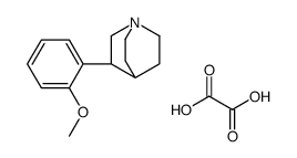 3-(2-methoxyphenyl)-1-azabicyclo[2.2.2]octane,oxalic acid Structure