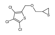 2,3,4-trichloro-5-(thiiran-2-ylmethoxymethyl)thiophene结构式