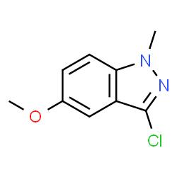 3-氯-5-甲氧基-1-甲基-1H-吲唑结构式
