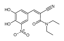 (2Z)-2-氰基-3-(3,4-二羟基-5-硝基苯基)-N,N-二乙基-2-丙烯酰胺结构式