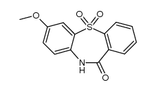 7-methoxy-5,5-dioxo-10H-5λ6-dibenzo[b,f][1,4]thiazepin-11-one结构式