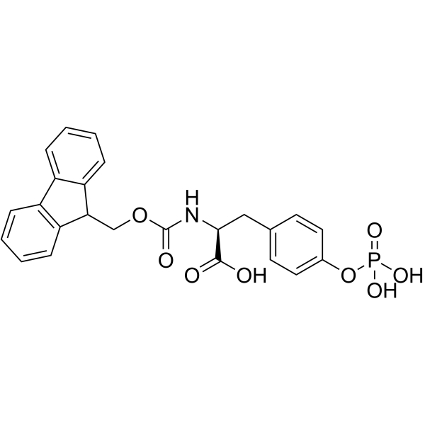 Fmoc-O-磷酸基-L-酪氨酸结构式