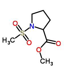 Methyl 1-(methylsulfonyl)prolinate结构式