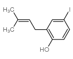 4-IODO-2-(3-METHYL-2-BUTENYL)-PHENOL Structure