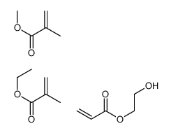 ethyl 2-methylprop-2-enoate,2-hydroxyethyl prop-2-enoate,methyl 2-methylprop-2-enoate结构式