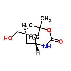 tert-butyl N-[trans-3-(hydroxymethyl)cyclobutyl]carbamate Structure