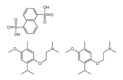 2-(4-methoxy-5-methyl-2-propan-2-ylphenoxy)-N,N-dimethylethanamine,naphthalene-1,5-disulfonic acid Structure