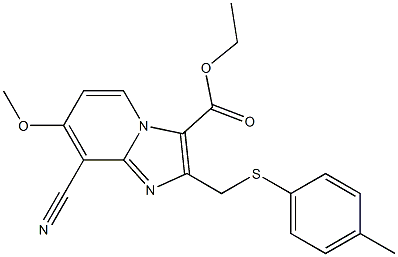 ethyl 8-cyano-7-Methoxy-2-(p-tolylthioMethyl)iMidazo[1,2-a]pyridine-3-carboxylate Structure