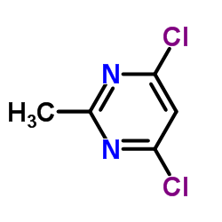 4,6-二氯-2-甲基嘧啶结构式