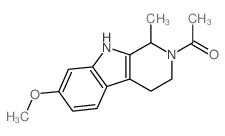 1-(7-methoxy-1-methyl-1,3,4,9-tetrahydropyrido[3,4-b]indol-2-yl)ethanone结构式
