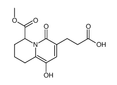 3-(9-hydroxy-4-(methoxycarbonyl)-6-oxo-1,3,4,6-tetrahydro-2H-quinolizin-7-yl)propanoic acid Structure
