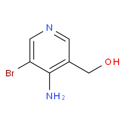 (4-氨基-5-溴吡啶-3-基)甲醇结构式