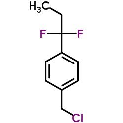 1-(Chloromethyl)-4-(1,1-difluoropropyl)benzene Structure