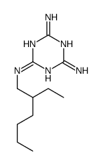 2-N-(2-ethylhexyl)-1,3,5-triazine-2,4,6-triamine Structure
