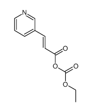 (E)-(ethyl carbonic) (E)-3-(pyridin-3-yl)acrylic anhydride Structure