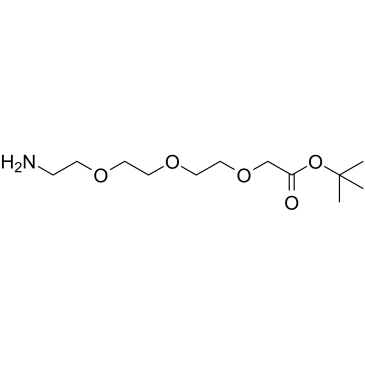 2-(2-(2-(2-氨基乙氧基)乙氧基)乙氧基)乙酸叔丁酯结构式