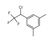 1-(1-chloro-2,2,2-trifluoroethyl)-3,5-dimethylbenzene结构式
