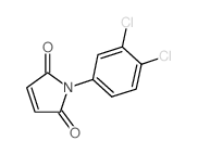 1-(3,4-二氯苯基)-吡咯-2,5-二酮结构式