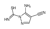 1H-Pyrazole-1-carbothioamide,5-amino-4-cyano-(9CI)结构式