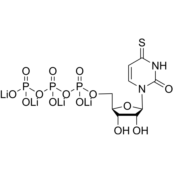 4-Thiouridine 5′-triphosphate tetralithium结构式