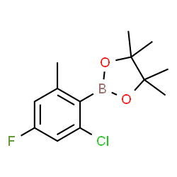 2-Chloro-4-fluoro-6-methylphenylboronic acid pinacol ester structure