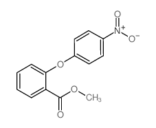 2-(4-硝基苯氧基)苯甲酸甲酯结构式
