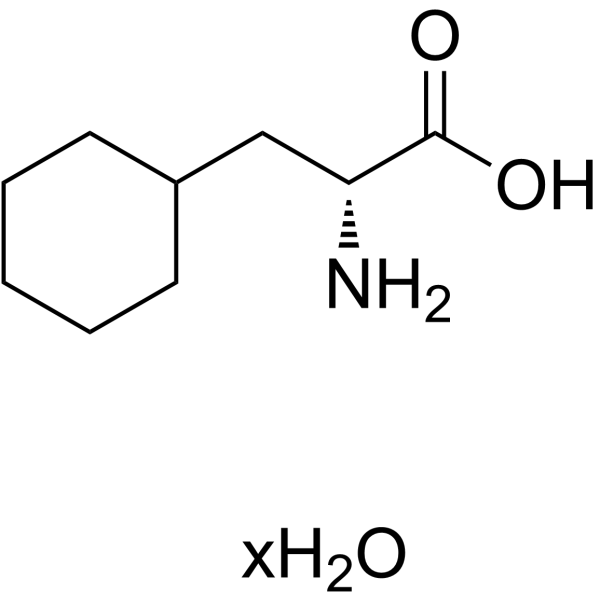 3-cyclohexyl-D-alanine hydrate Structure