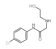2-(2-羟基乙基氨基)-n-(4-氯苯基)乙酰胺结构式