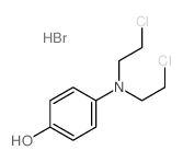 Phenol,4-[bis(2-chloroethyl)amino]-, hydrobromide (1:1) Structure