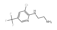 N〜1〜-[3-氯-5-(三氟甲基)-2-吡啶基]-1,2-乙二胺结构式