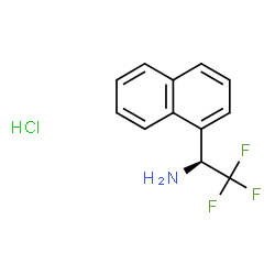 (s)-2,2,2-trifluoro-1-(naphthalen-1-yl)ethanamine hydrochloride Structure