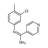 N-(3-Chloro-p-tolyl)isonicotinamidine结构式