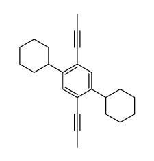1,4-二环己基-2,5-二-1-苯丙炔结构式