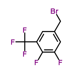 3,4-二氟-5-三氟甲基苄溴结构式