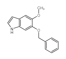 6-(苄氧基)-5-甲氧基-1H-吲哚结构式