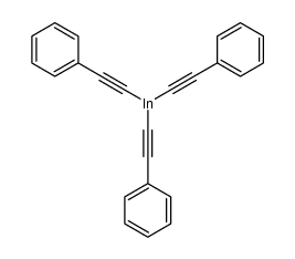 tris((2-phenyl)ethynyl)indium结构式