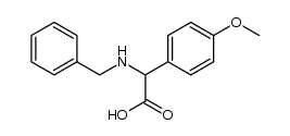2-(benzylamino)-2-(4-methoxyphenyl)acetic acid结构式