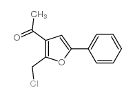 1-(2-(氯甲基)-5-苯基呋喃-3-基)乙酮结构式