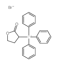 Phosphonium,triphenyl(tetrahydro-2-oxo-3-furanyl)-, bromide (1:1) Structure