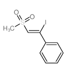 Benzene,[1-iodo-2-(methylsulfonyl)ethenyl]-, (E)- (9CI) Structure
