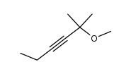 2-methoxy-2-methyl-hex-3-yne Structure