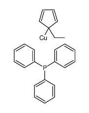 (乙基环戊基)(三苯基膦)铜(I)结构式