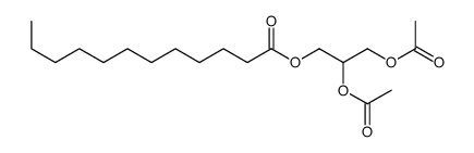 二乙酸十二酸-1,2,3-丙三醇酯结构式