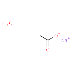 Acetic acid, sodium salt, monohydrate Structure